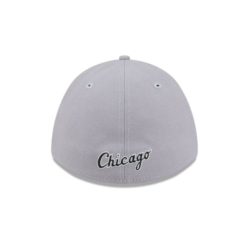 New Era Chicago White Sox 39THIRTY M-Crown Stretch Fit Hat-Gray product image 6, provided for visual reference and product