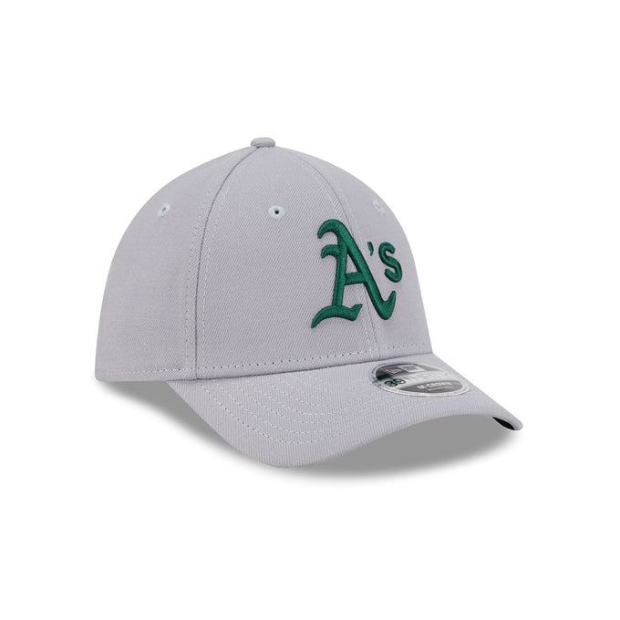 New Era Athletics 39THIRTY M-Crown Stretch Fit Hat-Gray product image 1, provided for visual reference and product detail