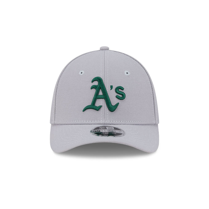 New Era Athletics 39THIRTY M-Crown Stretch Fit Hat-Gray product image 3, provided for visual reference and product detail