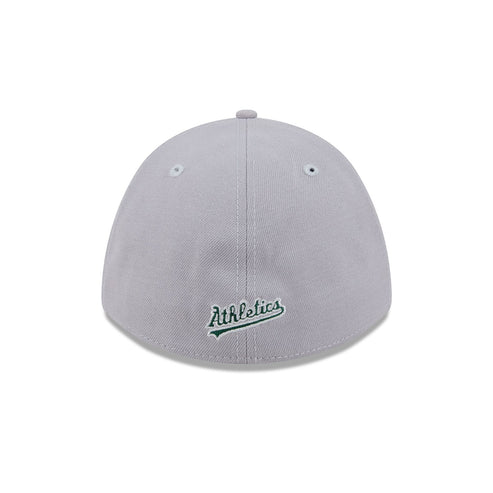 New Era Athletics 39THIRTY M-Crown Stretch Fit Hat-Gray product image 6, provided for visual reference and product detail