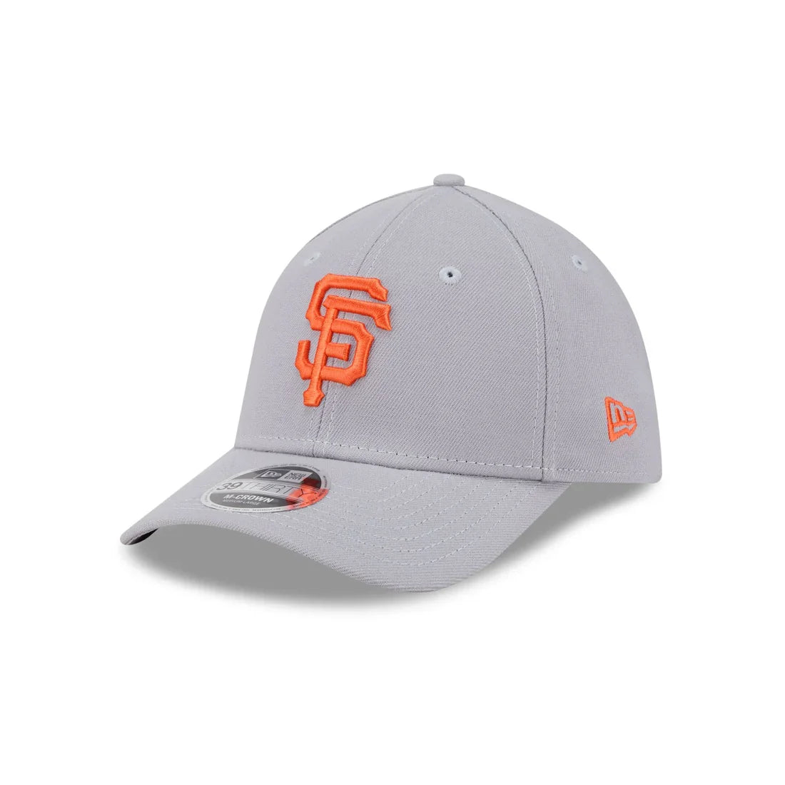 New Era San Francisco Giants 39THIRTY M-Crown Stretch Fit Hat-Gray product image 2, provided for visual reference and