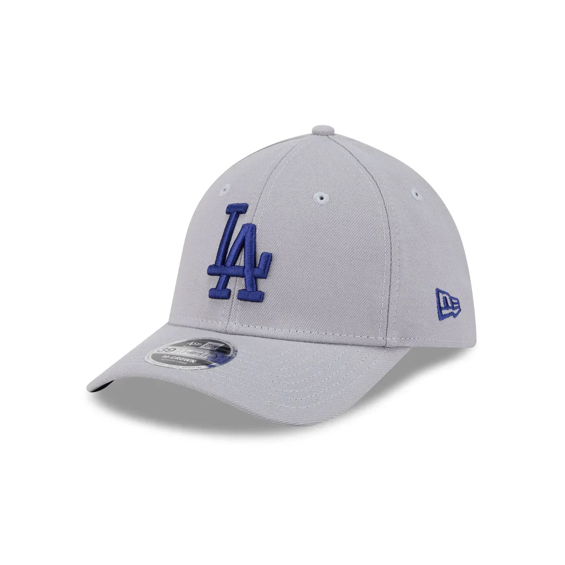 New Era Los Angeles Dodgers 39THIRTY M-Crown Stretch Fit Hat-Gray product image 2, provided for visual reference and product