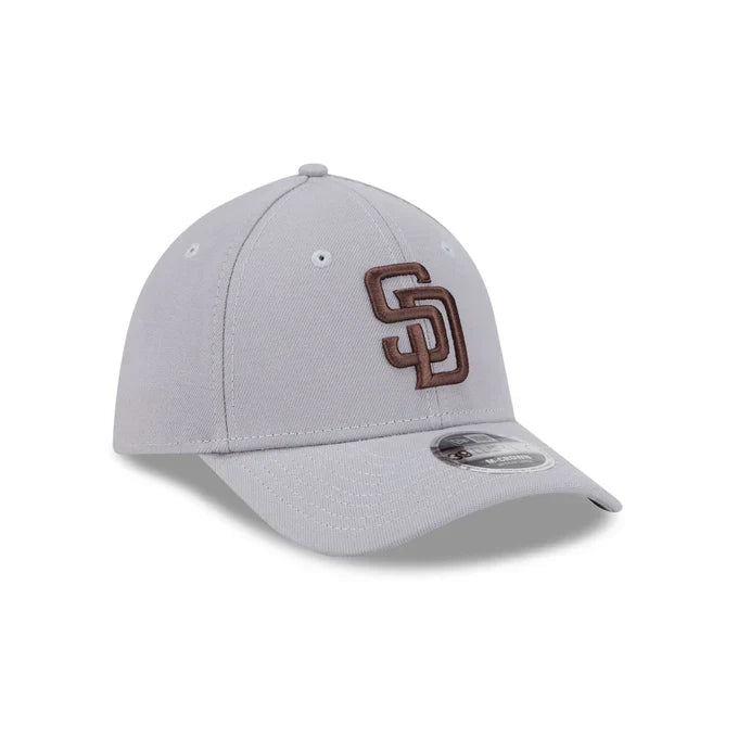 New Era San Diego Padres 39THIRTY M-Crown Stretch Fit Hat-Gray product image 1, provided for visual reference and product