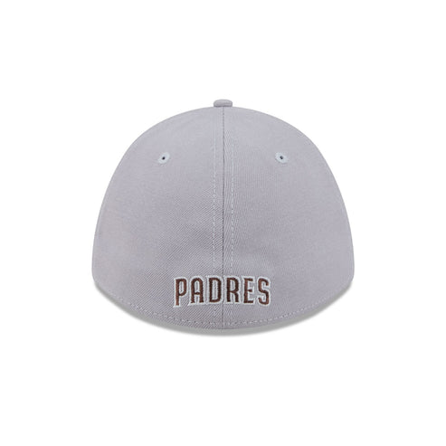 New Era San Diego Padres 39THIRTY M-Crown Stretch Fit Hat-Gray product image 6, provided for visual reference and product