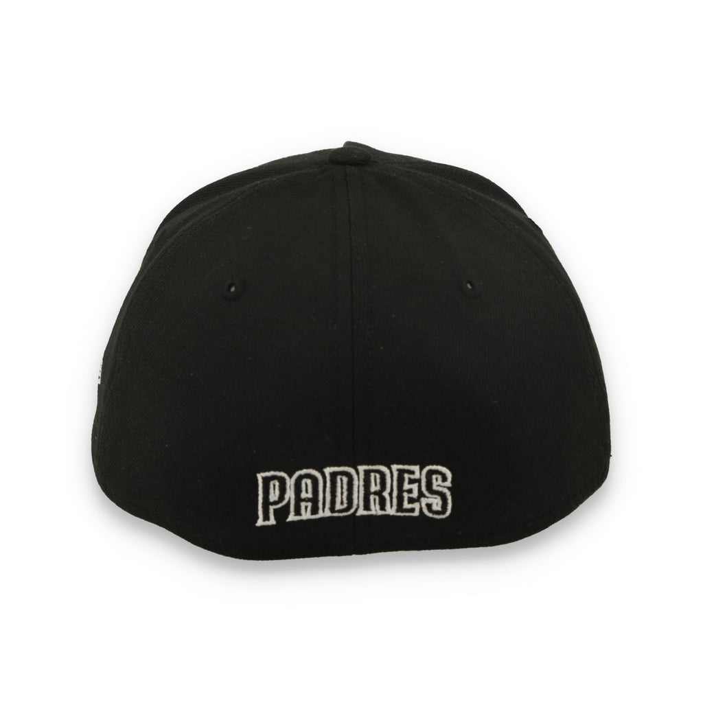 New Era San Diego Padres 39THIRTY M-Crown A-Frame Stretch Fit Hat-Black/White product image 4, provided for visual reference