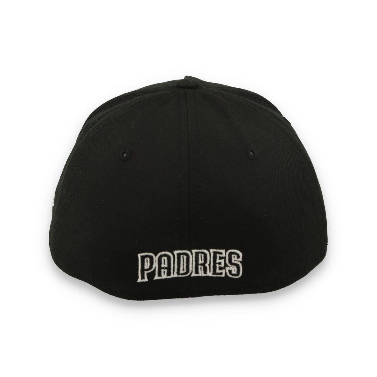 New Era San Diego Padres 39THIRTY M-Crown A-Frame Stretch Fit Hat-Black/White product image 4, provided for visual reference