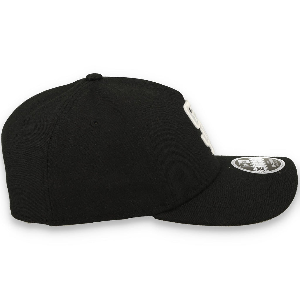 New Era San Diego Padres 39THIRTY M-Crown A-Frame Stretch Fit Hat-Black/White product image 5, provided for visual reference