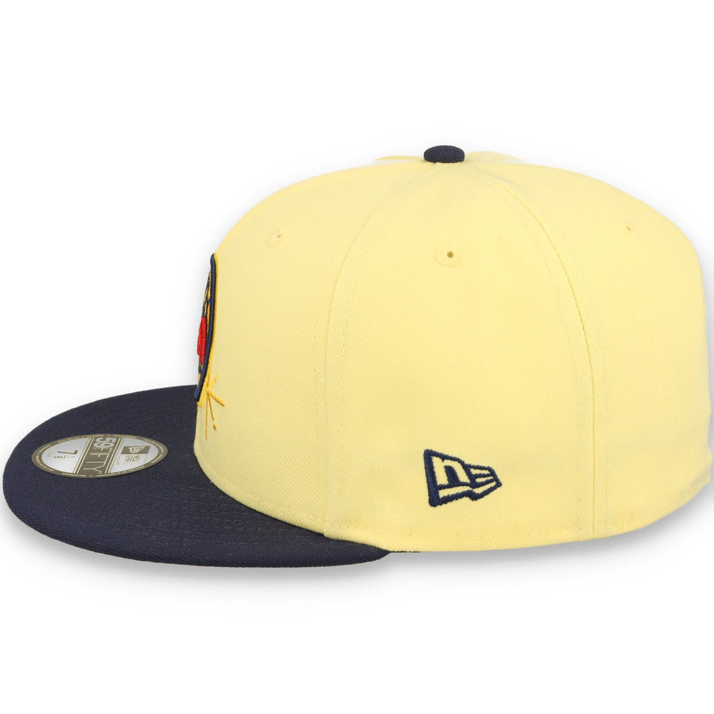 New Era Club America Official Fitted 59Fifty America Sidepatch -Yellow/Royal product image 5, provided for visual reference
