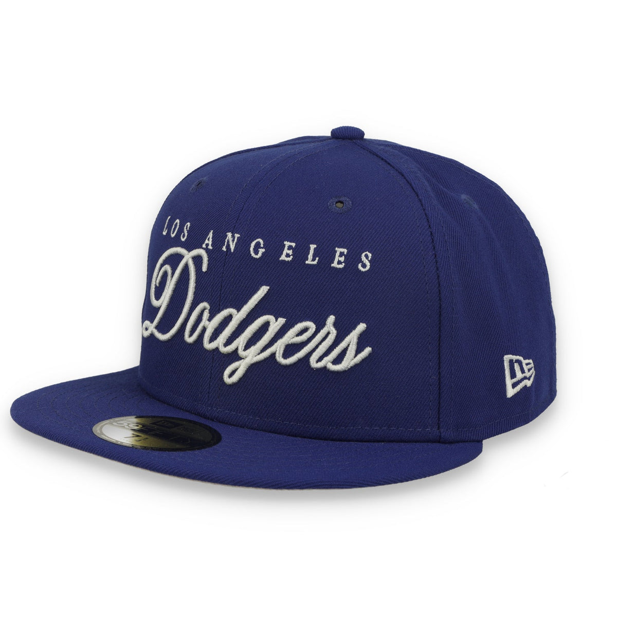 New Era Los Angeles Dodgers Team Color Scripted 59FIFTY Fitted Hat product image 2, provided for visual reference and