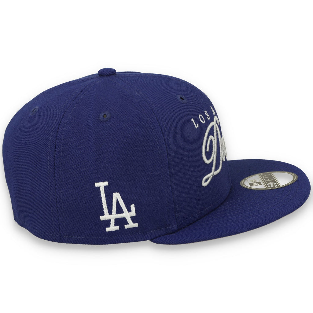 New Era Los Angeles Dodgers Team Color Scripted 59FIFTY Fitted Hat product image 5, provided for visual reference and
