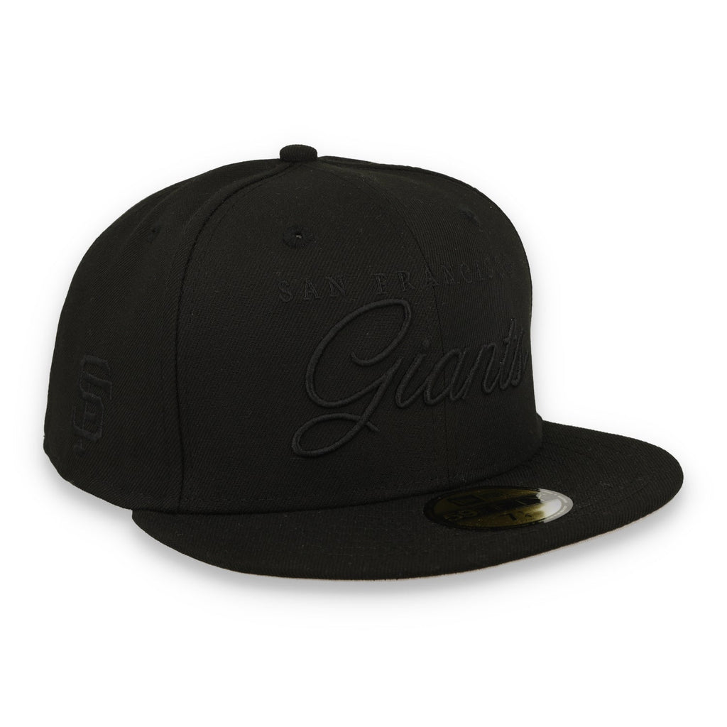New Era San Francisco Giants Black Scripted 59FIFTY Fitted Hat product image 2, provided for visual reference and product