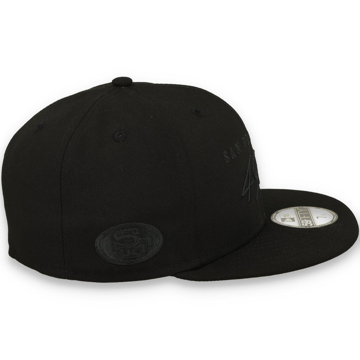 New Era San Francisco 49ers Scripted 59FIFTY Fitted Hat-Black product image 4, provided for visual reference and product