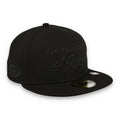 New Era San Francisco 49ers Scripted 59FIFTY Fitted Hat-Black product image 1, provided for visual reference and product