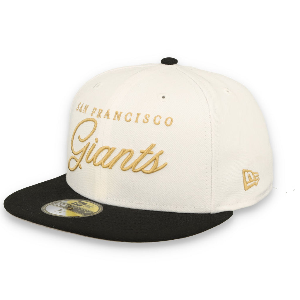 New Era San Francisco Giants Gold Scripted 59FIFTY Fitted Hat product image 2, provided for visual reference and product