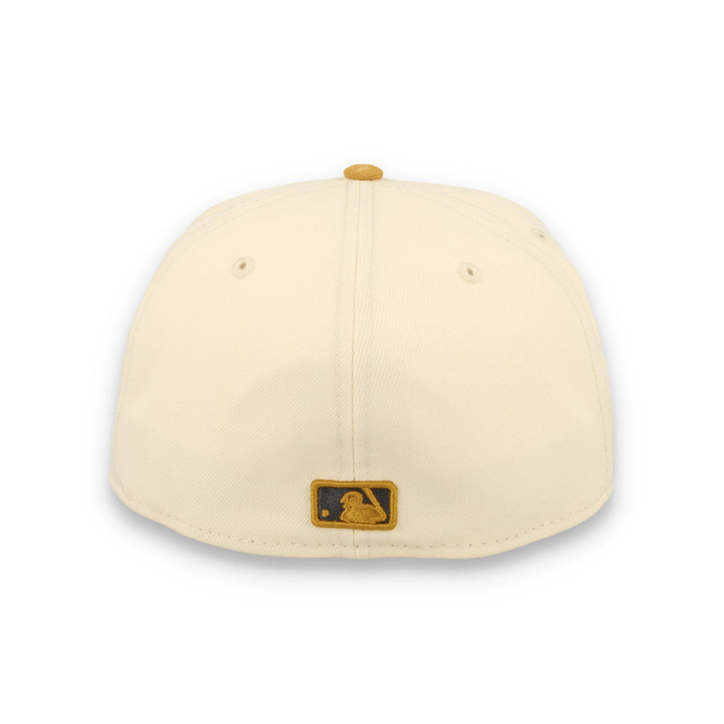 New Era Los Angeles Dodgers 2-Tone 59Fifty Fitted Hat-Beige/Bronze product image 6, provided for visual reference and