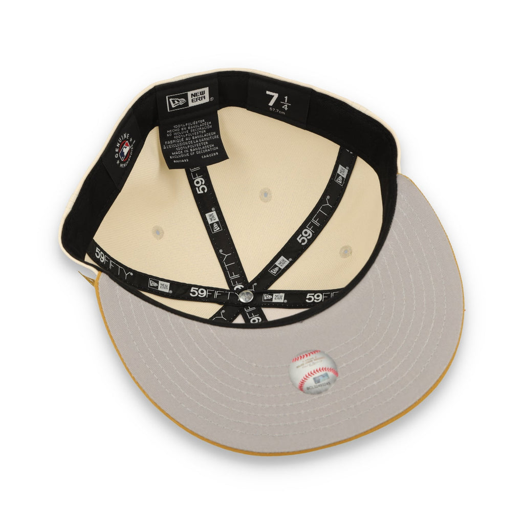 New Era Los Angeles Dodgers 2-Tone 59Fifty Fitted Hat-Beige/Bronze product image 7, provided for visual reference and