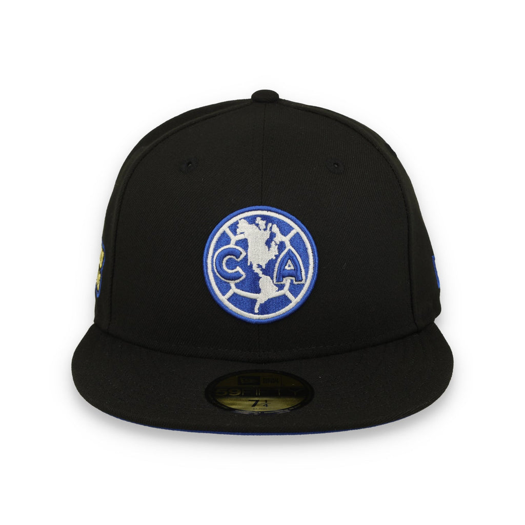 New Era Club America Est.1916 59FIFTY Fitted Hat-Black/Blue product image 2, provided for visual reference and product
