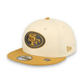 New Era San Francisco 49ers 2-Tone Color Pack 9FIFTY Snapback Hat -Tan/Bronze product image 1, provided for visual reference