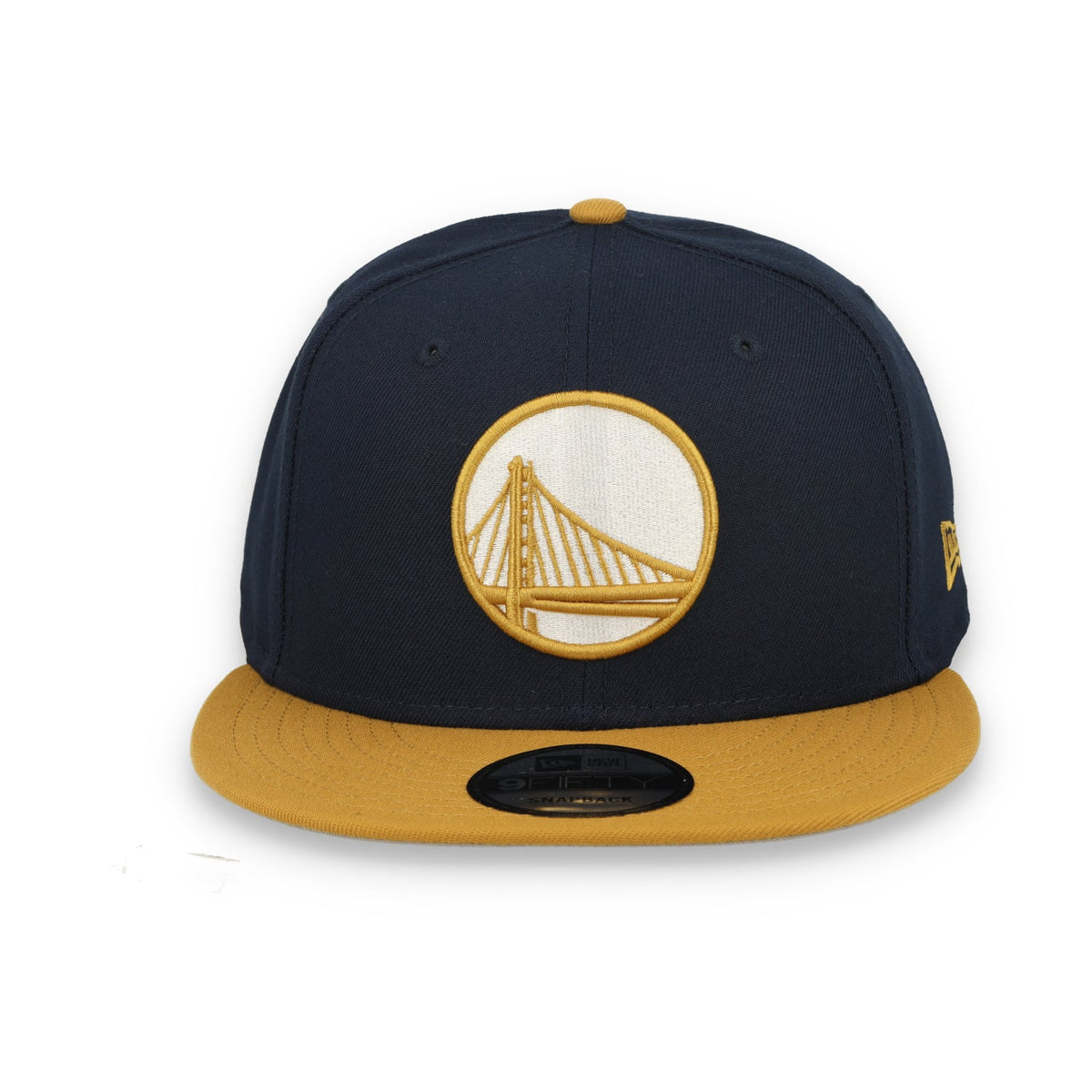 New Era Golden State Warriors Two-Tone Color Pack 9FIFTY Snapback Hat - Navy/Tan product image 3, provided for visual