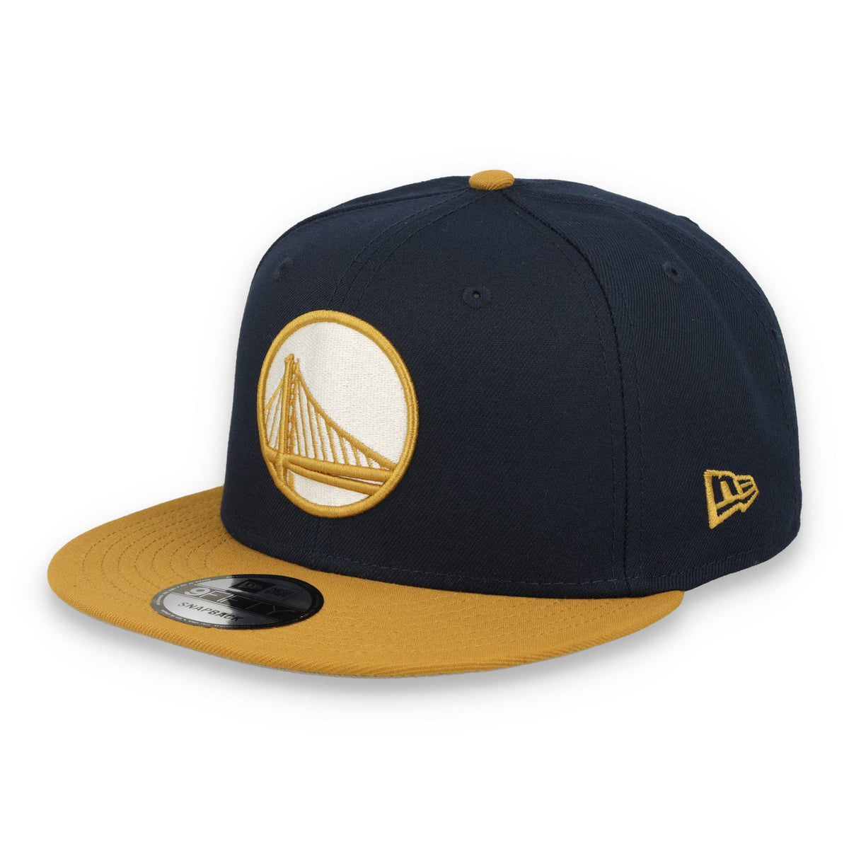 New Era Golden State Warriors Two-Tone Color Pack 9FIFTY Snapback Hat - Navy/Tan product image 1, provided for visual