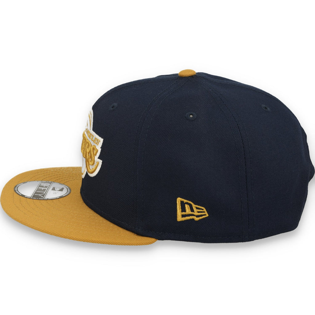 New Era Los Angeles Lakers Two-Tone Color Pack 9FIFTY Snapback Hat - Navy/Brown product image 4, provided for visual