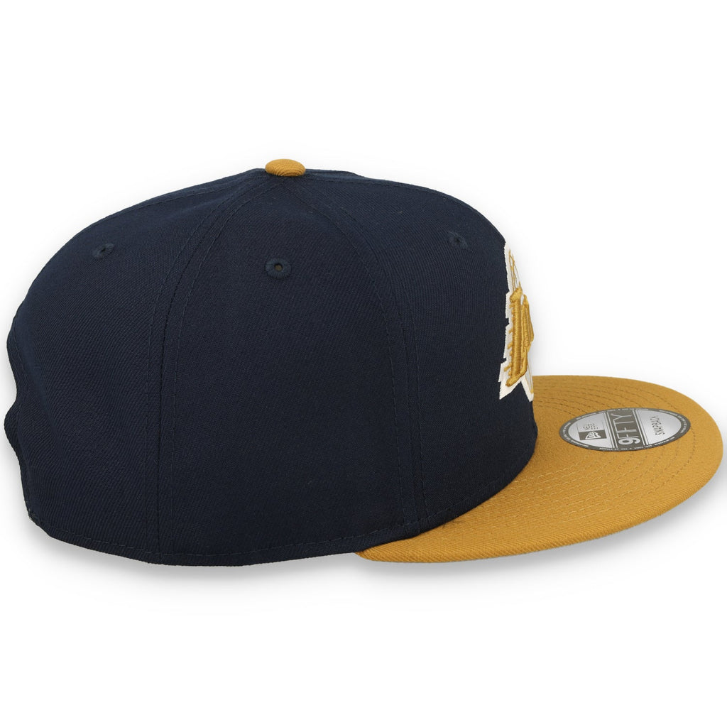 New Era Los Angeles Lakers Two-Tone Color Pack 9FIFTY Snapback Hat - Navy/Brown product image 5, provided for visual