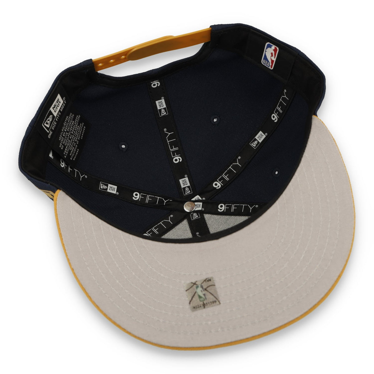 New Era Los Angeles Lakers Two-Tone Color Pack 9FIFTY Snapback Hat - Navy/Brown product image 7, provided for visual