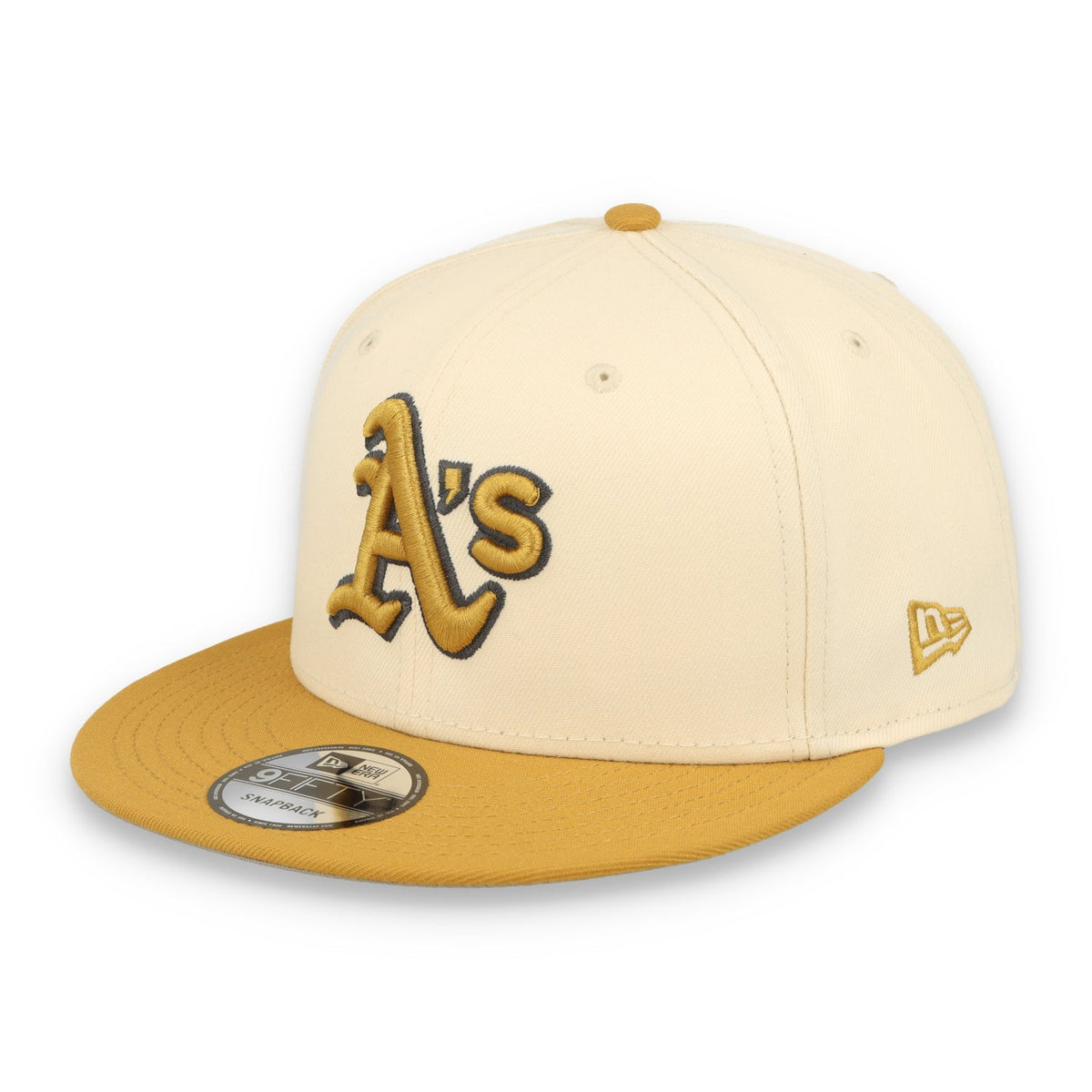 New Era Athletics 2-Tone 9FIFTY Snapback Hat-Beige/Bronze product image 2, provided for visual reference and product detail