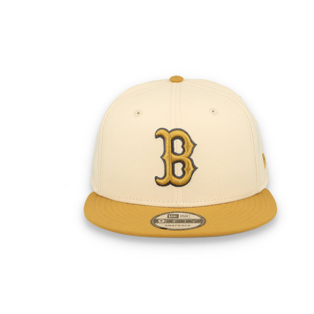 New Era Boston Red Sox 2-Tone 9FIFTY Snapback Hat-Beige /Bronze product image 2, provided for visual reference and product