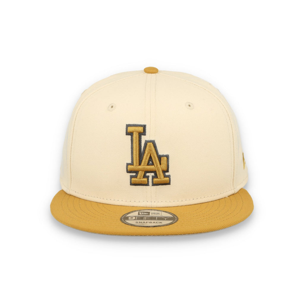 New Era Los Angeles Dodgers 2-Tone 9FIFTY Snapback Hat-Beige/Bronze product image 3, provided for visual reference and