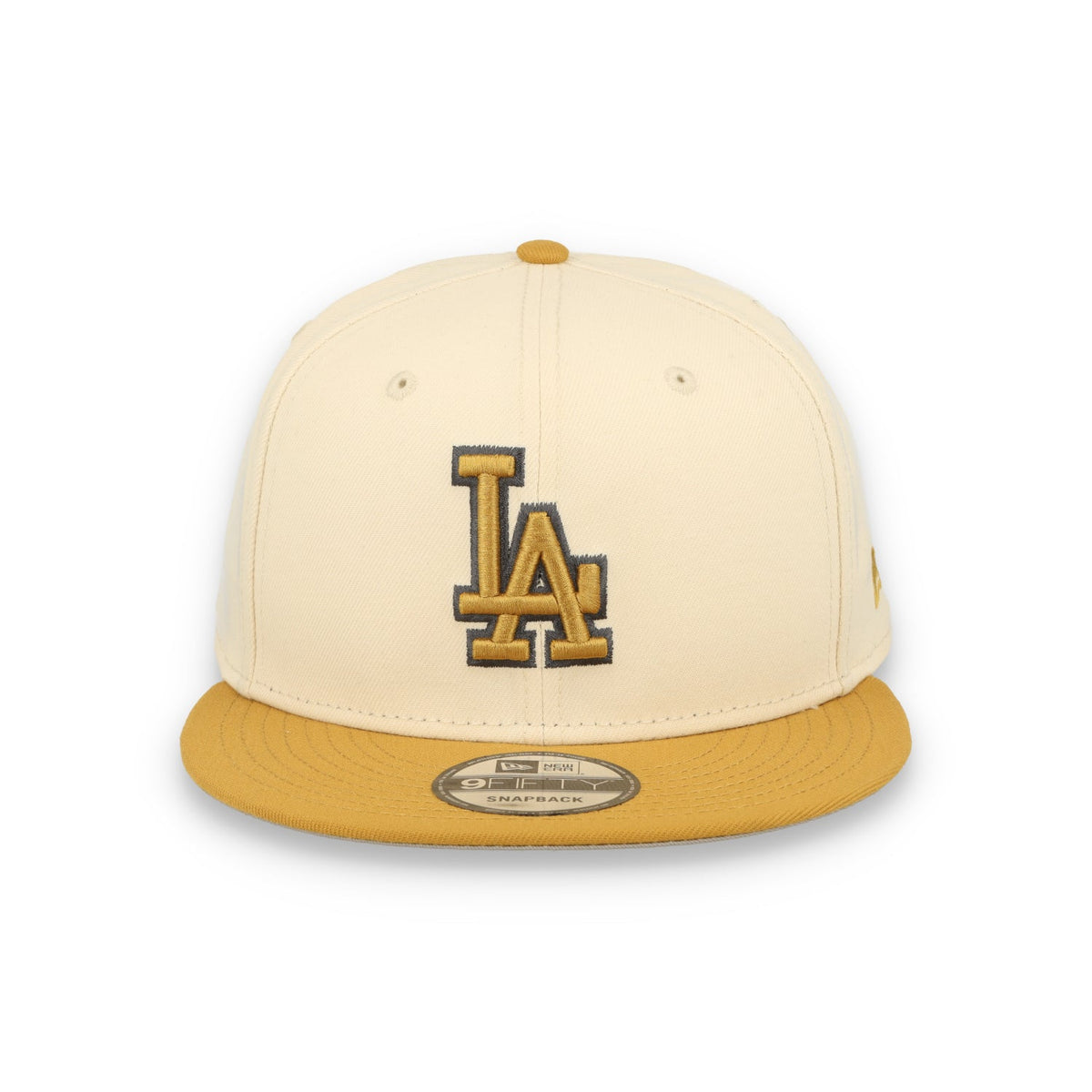 New Era Los Angeles Dodgers 2-Tone 9FIFTY Snapback Hat-Beige/Bronze product image 3, provided for visual reference and