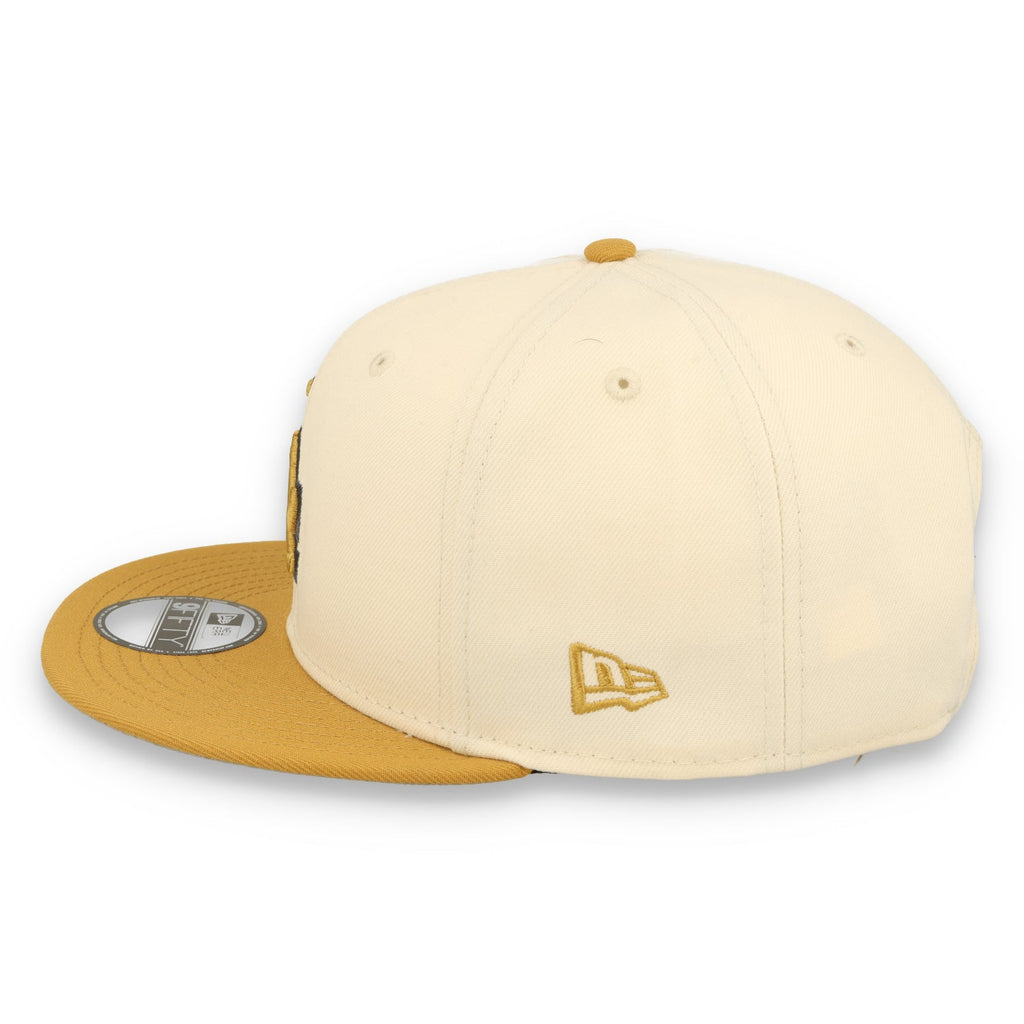New Era Los Angeles Dodgers 2-Tone 9FIFTY Snapback Hat-Beige/Bronze product image 4, provided for visual reference and