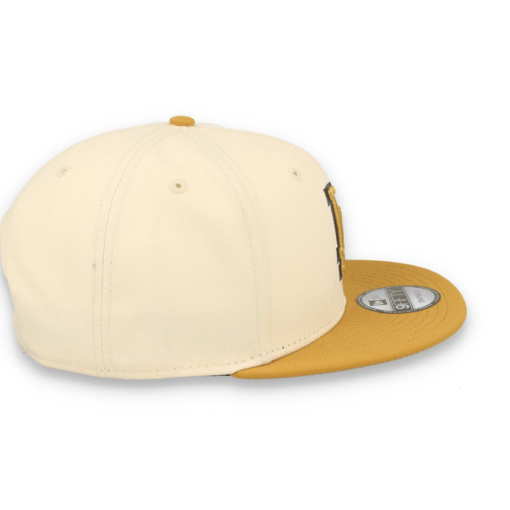 New Era Los Angeles Dodgers 2-Tone 9FIFTY Snapback Hat-Beige/Bronze product image 5, provided for visual reference and
