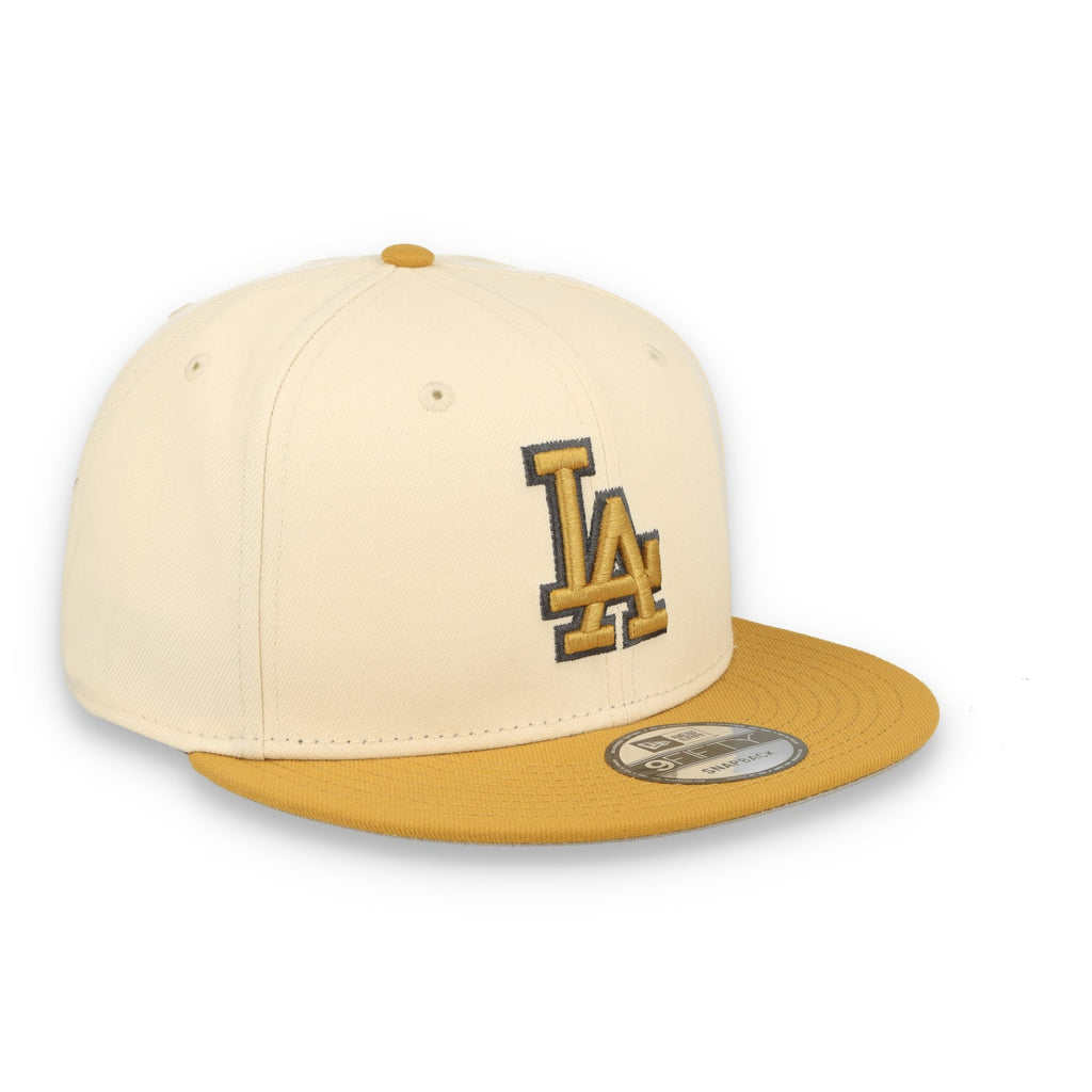 New Era Los Angeles Dodgers 2-Tone 9FIFTY Snapback Hat-Beige/Bronze product image 1, provided for visual reference and