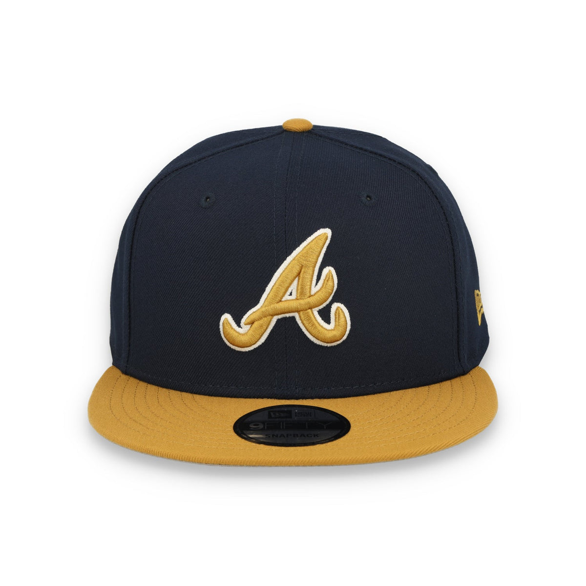 New Era Atlanta Braves 2-Tone 9FIFTY Snapback Hat-Royal /Bronze product image 3, provided for visual reference and product