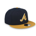 New Era Atlanta Braves 2-Tone 9FIFTY Snapback Hat-Royal /Bronze product image 1, provided for visual reference and product