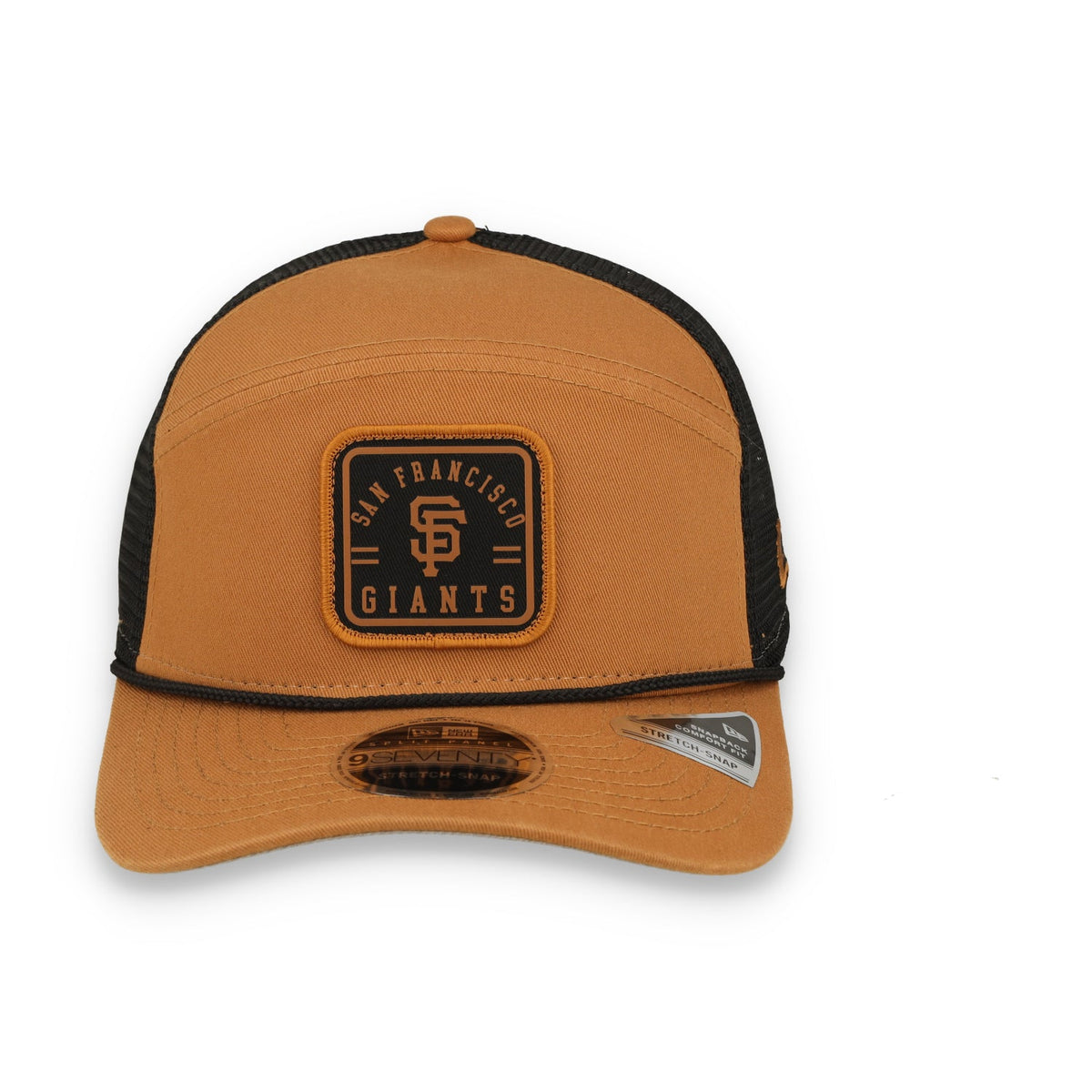 New Era San Francisco Giants Team Patch Split Panel 9SEVENTY Adjustable Trucker Hat product image 2, provided for visual