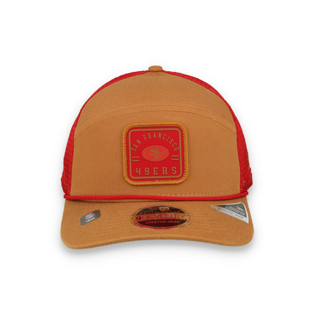 New Era San Francisco 49ers Injection Split Panel 9SEVENTY Trucker Stretch-Snap Hat product image 3, provided for visual