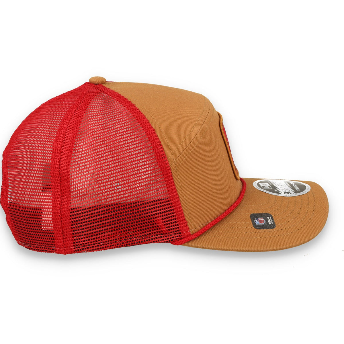 New Era San Francisco 49ers Injection Split Panel 9SEVENTY Trucker Stretch-Snap Hat product image 5, provided for visual