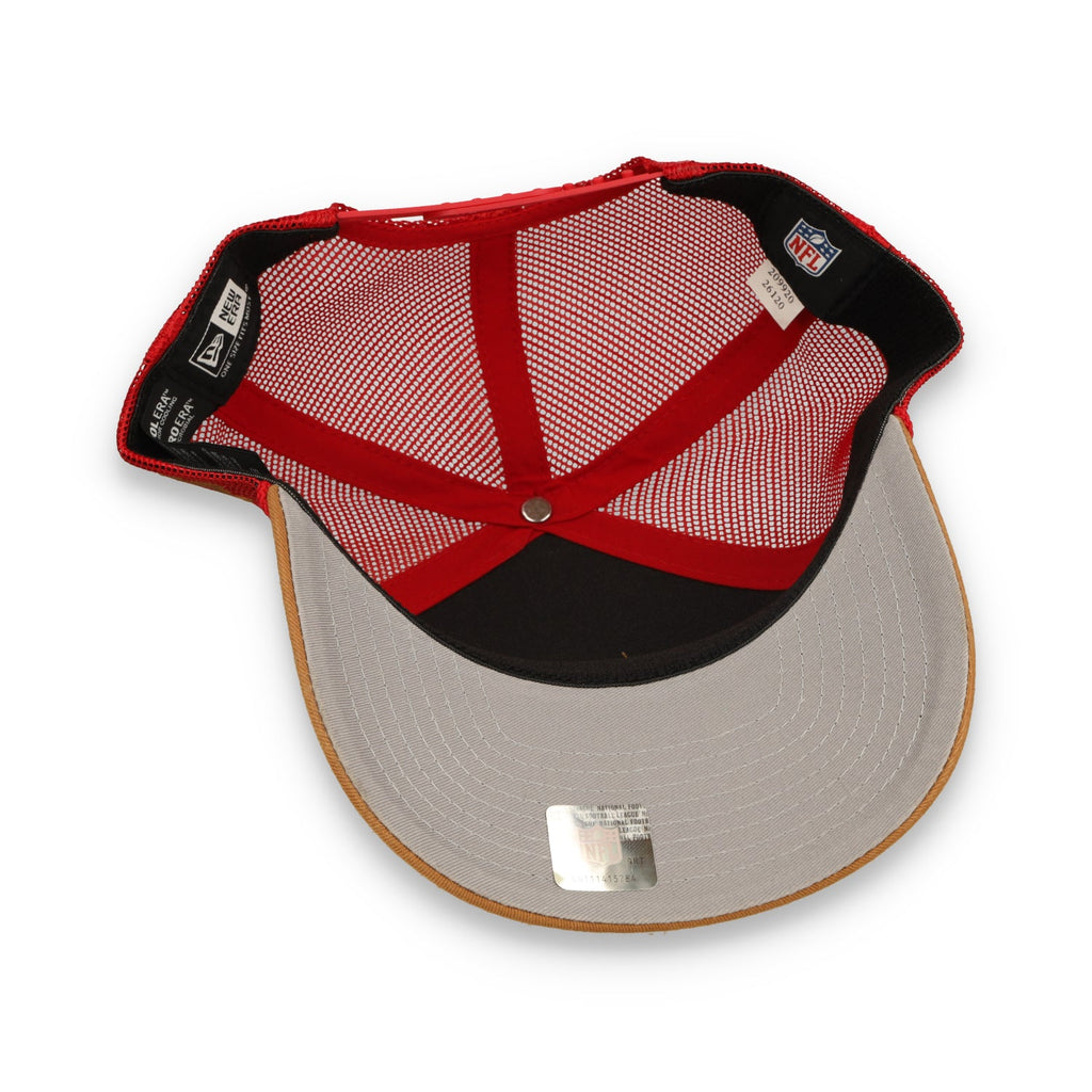 New Era San Francisco 49ers Injection Split Panel 9SEVENTY Trucker Stretch-Snap Hat product image 7, provided for visual