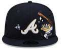 New Era Atlanta Braves Tasmanian Devil 9FIFTY Snapback Hat product image 1, provided for visual reference and product detail