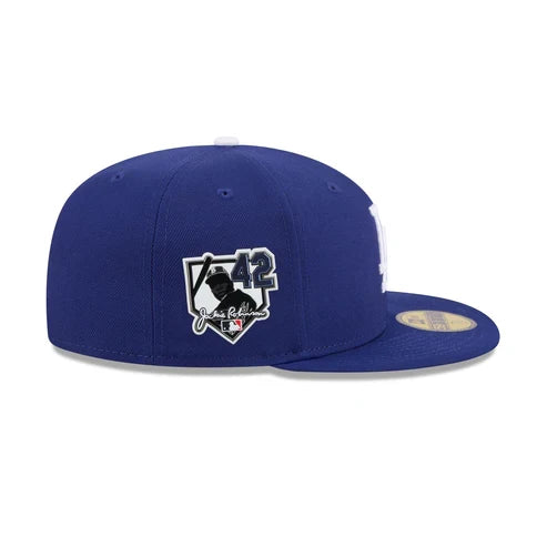 New Era Los Angeles Dodgers Jackie Robinson Day 2026 59FIFTY Fitted Hat - Royal product image 4, provided for visual