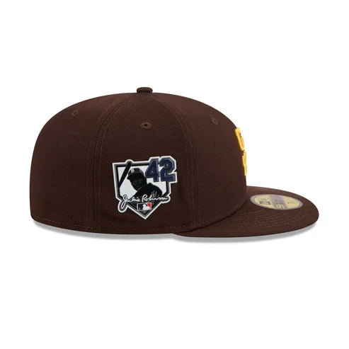 New Era San Diego Padres Jackie Robinson Day 2026 59FIFTY Fitted - Brown product image 4, provided for visual reference and