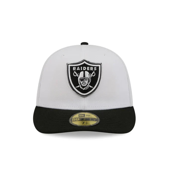 New Era Las Vegas Raiders Black And White 2026 NFL Draft 59FIFTY Fitted Hat product image 3, provided for visual reference