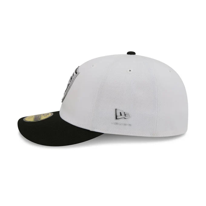 New Era Las Vegas Raiders Black And White 2026 NFL Draft 59FIFTY Fitted Hat product image 4, provided for visual reference