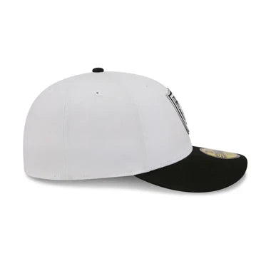 New Era Las Vegas Raiders Black And White 2026 NFL Draft 59FIFTY Fitted Hat product image 6, provided for visual reference