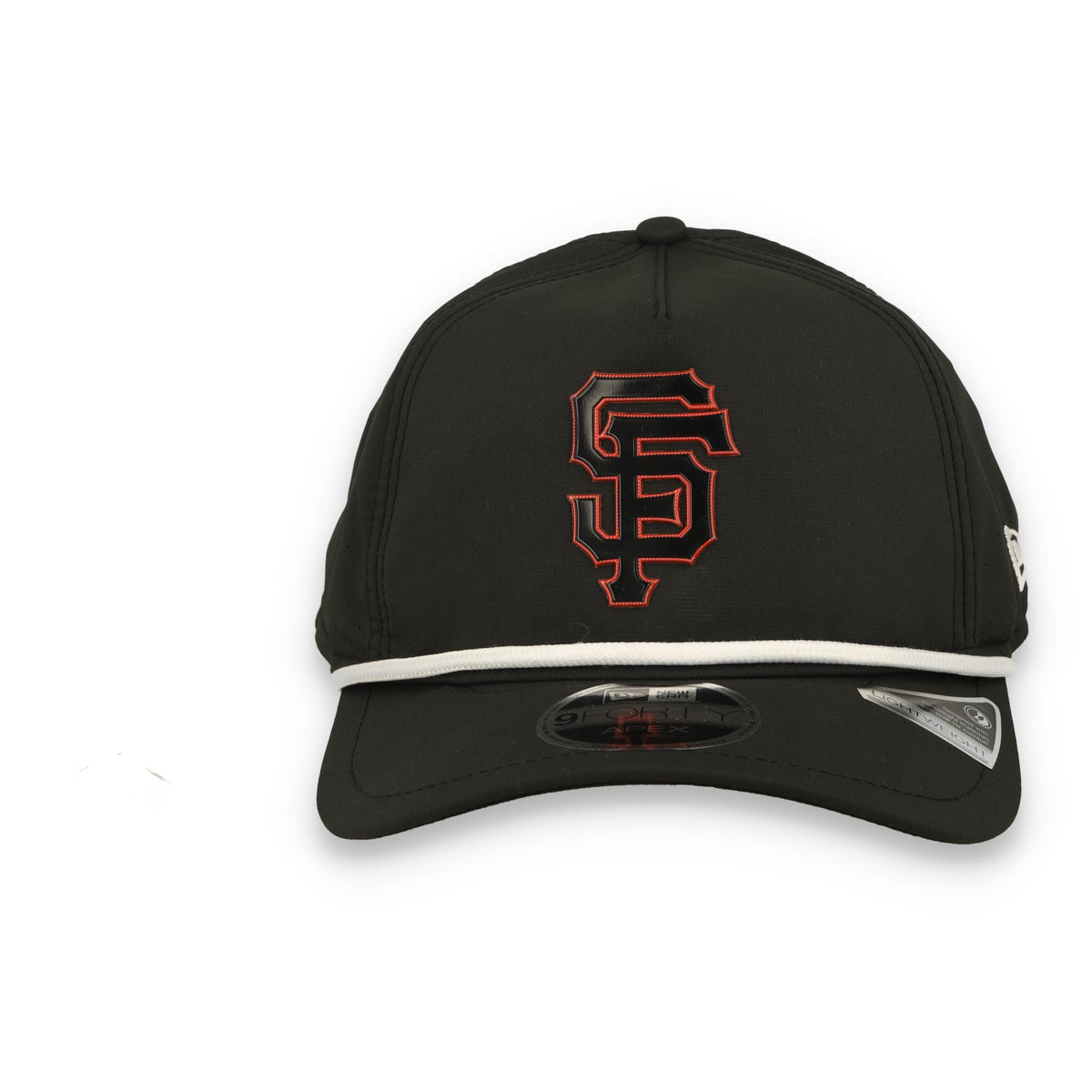 New Era San Francisco Giants Rope 9FORTY APEX Trucker Snapback Hat product image 3, provided for visual reference and