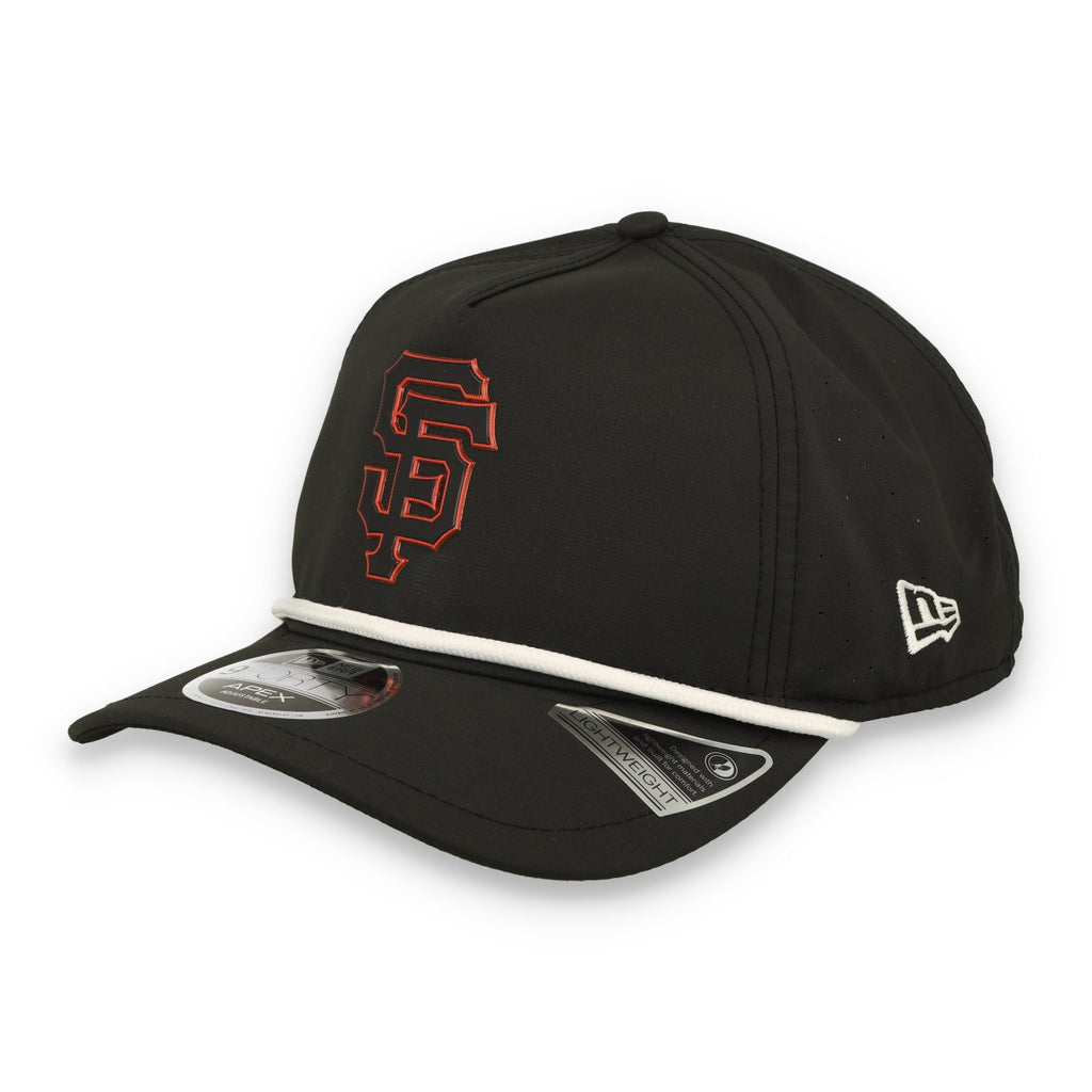 New Era San Francisco Giants Rope 9FORTY APEX Trucker Snapback Hat product image 2, provided for visual reference and