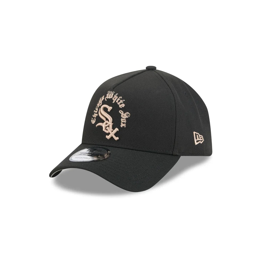 New Era Chicago White Sox Gothic Lettering 9FORTY A-Frame Snapback product image 1, provided for visual reference and