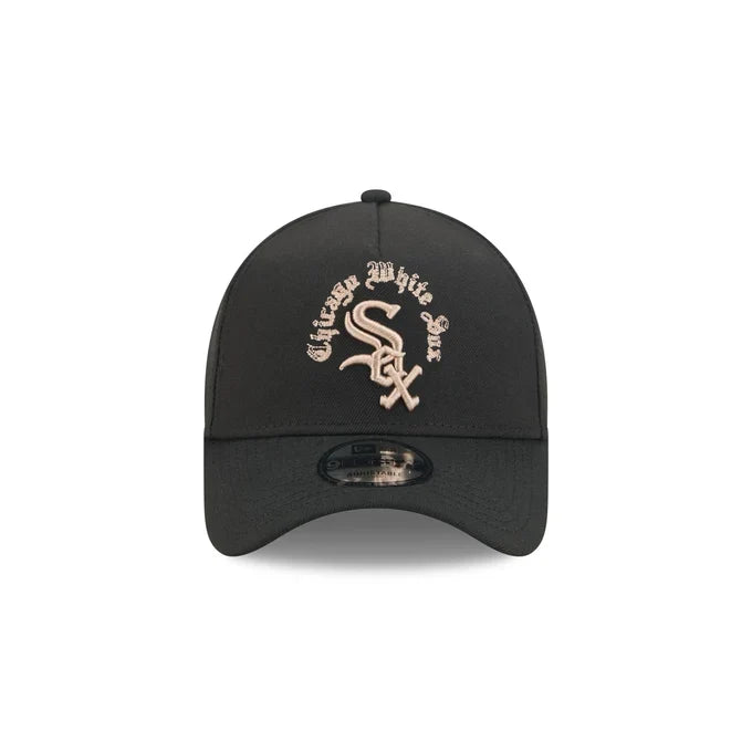 New Era Chicago White Sox Gothic Lettering 9FORTY A-Frame Snapback product image 3, provided for visual reference and